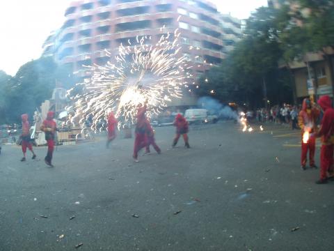 Nit de Sant Joan 2016 al barri de Sant Antoni Barcelona